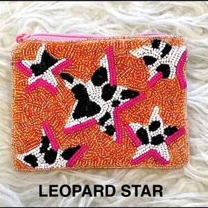 🆕🌿🩷LEOPARD STAR Majestic Small Beaded Bag